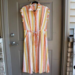 Loft Women's Size 8 Stripped Maxi Dress